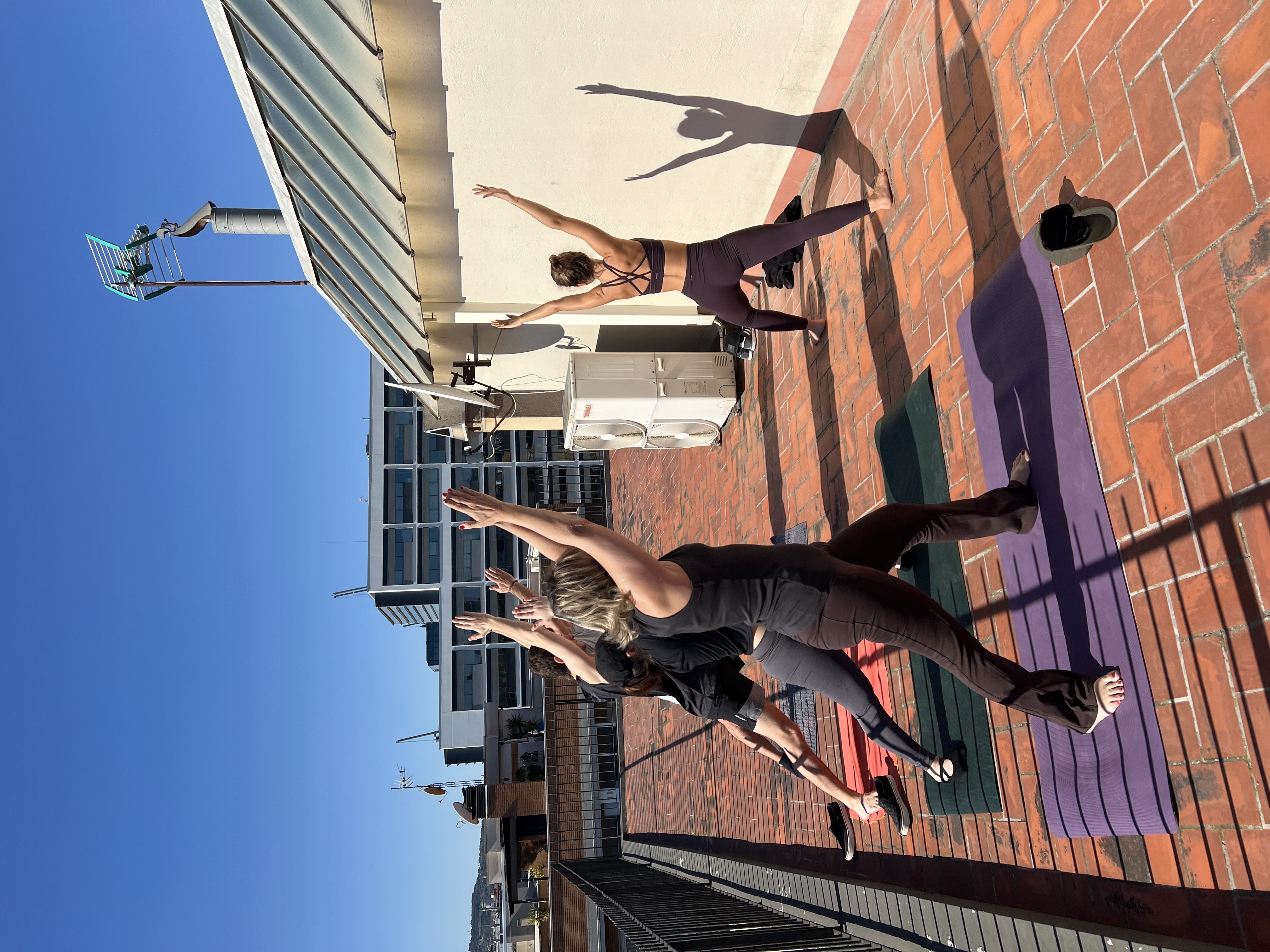 A quiet, light-filled yoga space